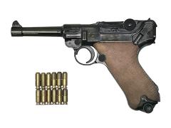 [MGC] ルガーP08 4インチ ABS ブローバック CP-HW 発火モデルガン (中古)