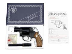 [タナカ] S&W M36 チーフスペシャル 2インチ HW アーリーモデル ガスリボルバー (中古)