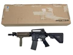 [WA] M4A1 CQB-R RIS スーパーバージョン ガスブローバック 外装カスタム ガス漏れあり (訳あり)