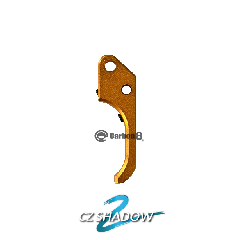 [Carbon8] CZ SHADOW 2 対応 アルミ SAO ストレートトリガー オレンジ (新品)