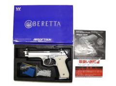 [WA] ベレッタ M92FS プレミアムエディション シルバー ガスブローバック (中古)