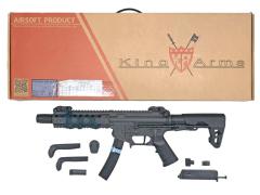 [KingArms] PDW 9mm SBR ロング AR15ライクPCC 電動ガン KA-AG-231-GY マルイモーターカスタム (中古)