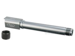 [DETONATOR] マルイ SIG P226用 Storm Lakeタイプ サイレンサー対応アルミアウターバレル SV/シルバー 正ネジ仕様 (中古)