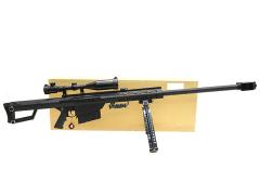 [SNOW WOLF] バレット/BARRET M82A1 フルメタルエアーコッキング BK スコープセット 無刻印ver (中古)