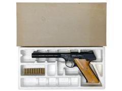 [MGC/TAITO] コルト ウッズマン ヘビーバレルカスタム 6インチ ABS発火モデルガン 木製グリップ/墨入れカスタム バレル曲がり (訳あり)