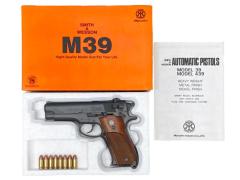 [マルシン] S&W M39 エクセレントHW ダミーカート仕様 木製グリップカスタム (中古)