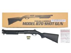[タナカ] レミントン M870 スキャッター ガン 14インチ Vang Comp バレル ライブカート ガスショットガン (中古)