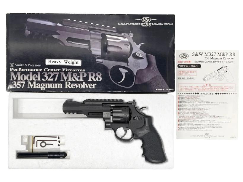 [タナカ] S&W M327 M&P R8 .357マグナムリボルバー 5インチ HW ガスガン グリップベトつき (訳あり)