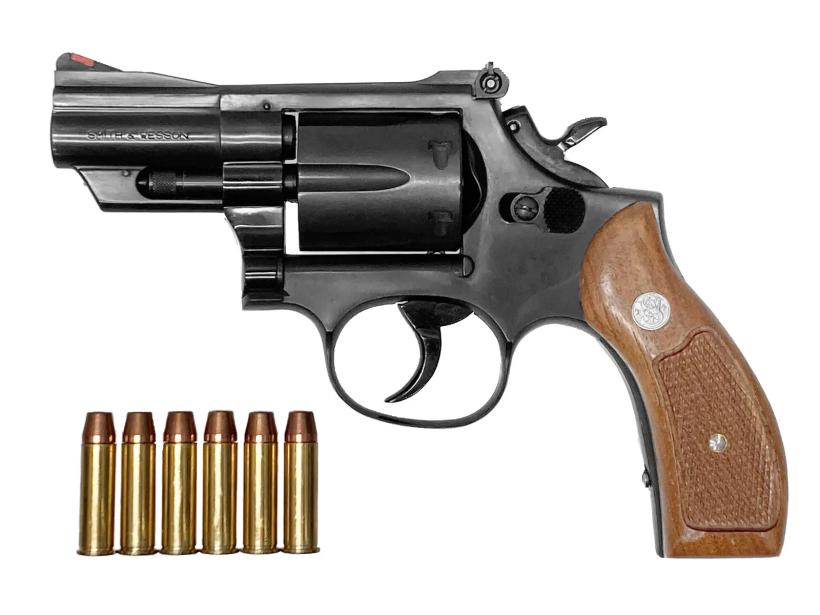 [コクサイ] S&W M19 2.5インチ MHW 発火モデルガン 黒染め 木製グリップカスタム (中古)