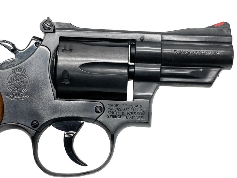 コクサイ  S＆W M19 2.5インチ 木製グリップ付きモデルガン コクサイ] S&W M19 2.5インチ MHW 発火モデルガン 黒染め 木製グリップ