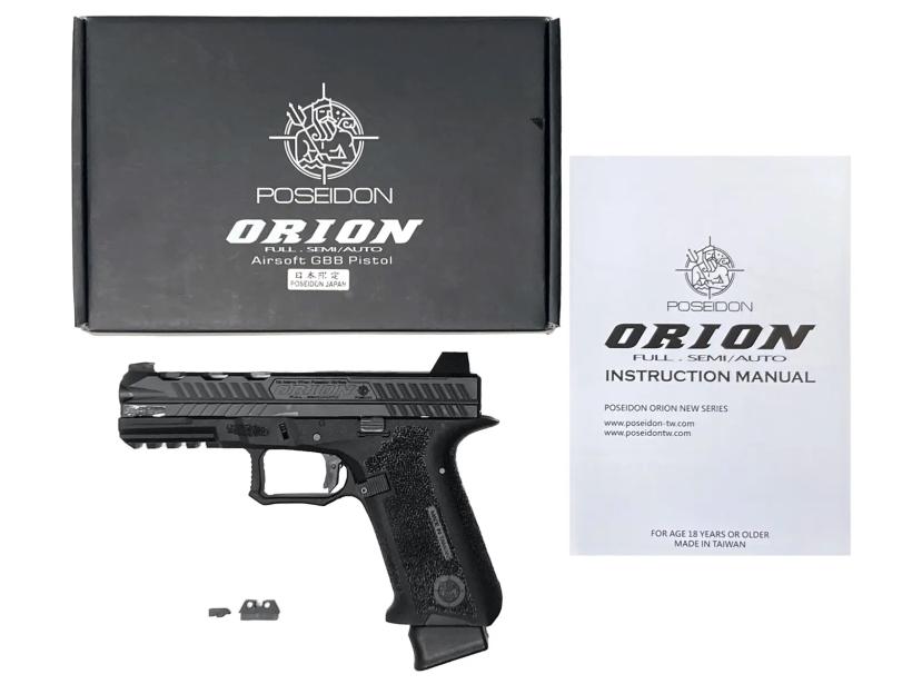 [POSEIDON] ORION No.3 COMBAT オリオン コンバット BK  GBB スライド後部クラック 動作可 (新品)