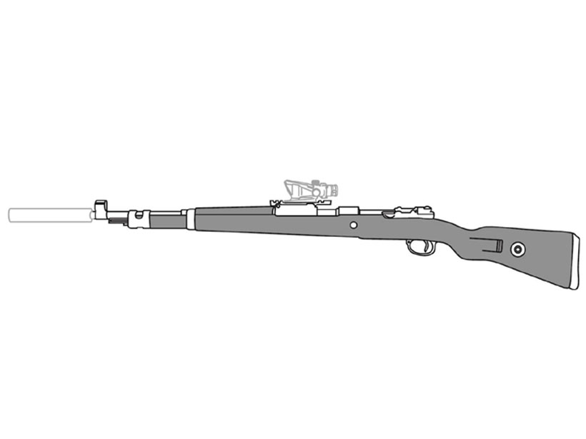 満点の マルシン製 Kar98k ブラックHW 高級ブナ材ストック トイガン