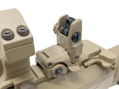 [ARES] M110 SASS EFCS スナイパーライフル タンカラー SR-003E 電動ガン MBUSタイプサイト搭載 バイポッドカスタム (中古)サブ画像へ7