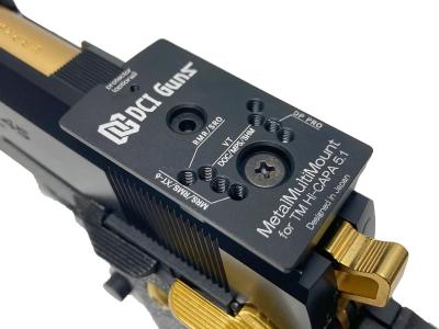 [東京マルイ] ハイキャパ5.1 ゴールドマッチ/GOLD MATCH ガスブローバック マウント/リコイルスプリングガイド/マイクロプロサイトカスタム (中古)サブ画像へ8