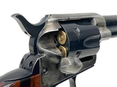 [HWS] コルト SAA.45 ピースメーカー アーティラリー オリジナルメッキ ハリウッドカスタム 発火モデルガン 木製グリップ/ケースハードンカスタム (中古)サブ画像へ5