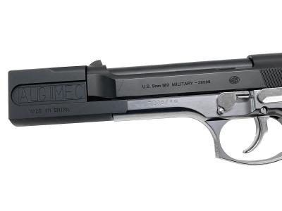 [東京マルイ] M92F ミリタリーモデル フレームシルバー プレミアム限定 ガスブローバック グリップ換装 コンペンセイター装備 (中古)サブ画像へ2