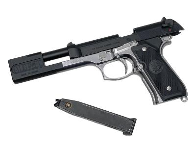 [東京マルイ] M92F ミリタリーモデル フレームシルバー プレミアム限定 ガスブローバック グリップ換装 コンペンセイター装備 (中古)サブ画像へ6