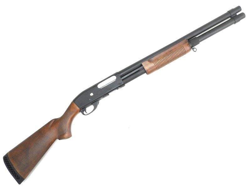 S&T] M870 ロング リアルウッド エアーショットガン 【レミントン刻印