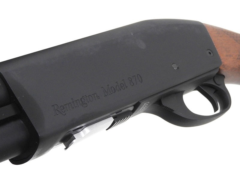 S&T] M870 ロング リアルウッド エアーショットガン 【レミントン刻印