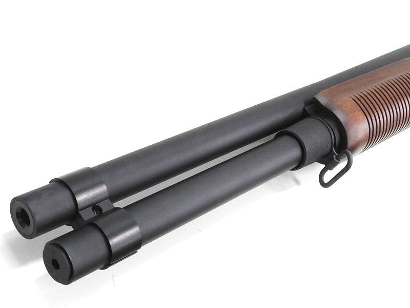 S&T] M870 ロング リアルウッド エアーショットガン 【レミントン刻印