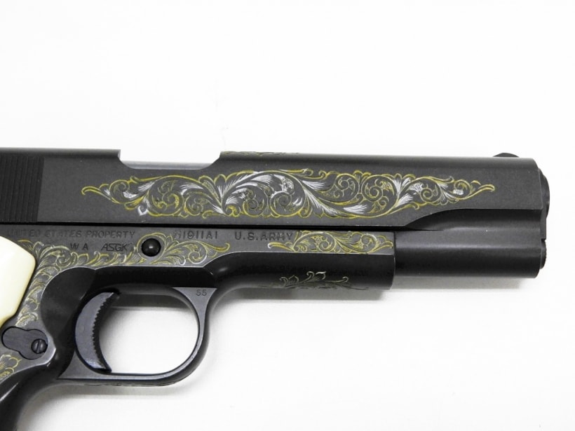 WA] COLT ガバメント M1911A1 エングレーブカスタム ハードガン