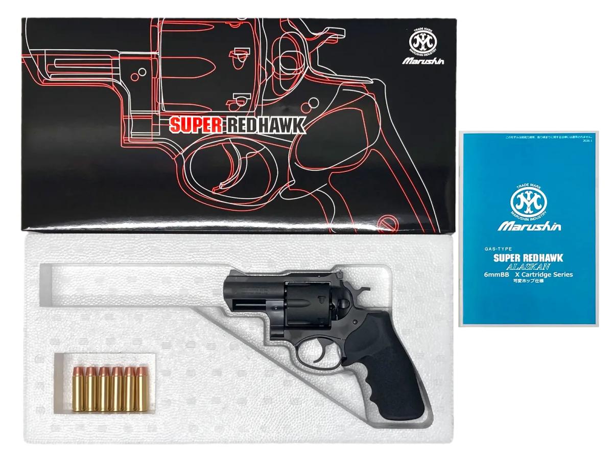 [マルシン] スーパーレッドホーク アラスカン 44マグナムタイプ ホーグタイプグリップ仕様 ブラックHW ガスガン (新品)