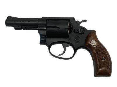 [マルシン] S&W M36 チーフスペシャル 3インチ 木製サービスグリップ ブラックHW ガスリボルバー (中古)サブ画像へ1