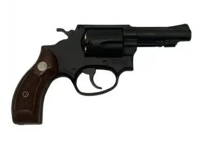 [マルシン] S&W M36 チーフスペシャル 3インチ 木製サービスグリップ ブラックHW ガスリボルバー (中古)サブ画像へ2