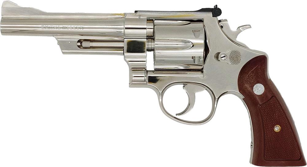 [タナカ] S&W M27 “The .357 Magnum” 5インチ レジスタードマグナム ニッケルフィニッシュ 発火モデルガン (新品予約受付中! 特典あり)