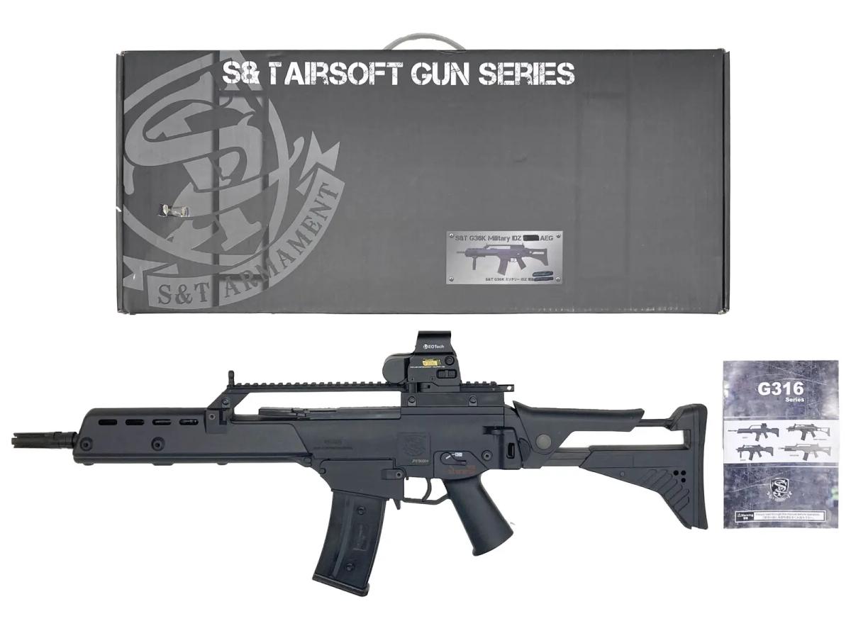 [S&T] H&K G36K ミリタリー IDZ 電動ガン ドットサイト搭載 ストックカスタム (中古)