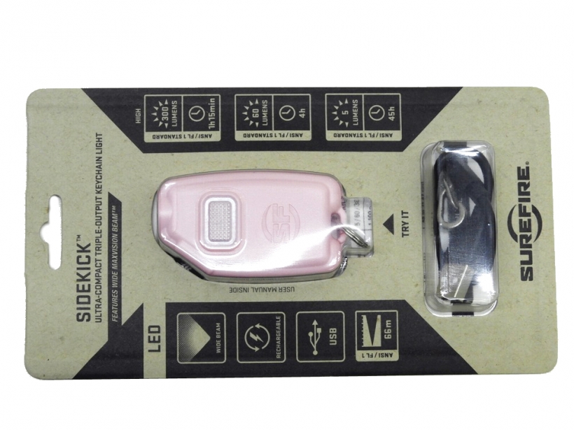[SUREFIRE] Sidekick Ultra-Compact Variable-Output LED Flashlight PINK ピンク (未使用)