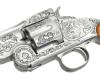 [フランクリン・ミント] S&W モデル3 ワイアット・アープモデル 非発火モデルガン トリガースプリング折れ 専用ガンラック付き (訳あり)
