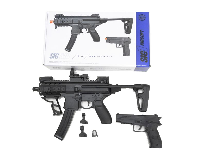 [SIG AIR] SIG1 MPX/P226 PDW and Pistol Kit エアーコッキングガン サイトグリップカスタム (中古)