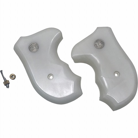 [キャロムショット] S&W M36/M60 Jフレーム ケミカルアイボリー タナカ&コクサイ グリップ (中古)