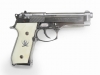 [東京マルイ] ベレッタ M92F クロームステンレス ガスブローバック ソードカトラス風グリップカスタム (中古)
