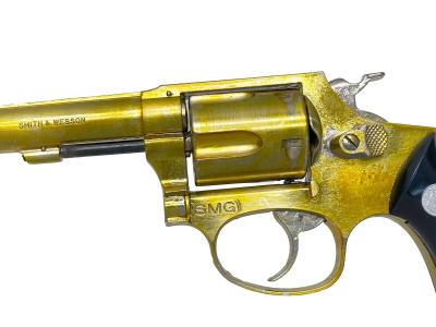 [コクサイ] S&W ハンドエジェクター 3型 4インチ 金属モデルガン 後期 シングルアクション不可/エジェクターロッド装着しづらい　再塗装 (訳あり)サブ画像へ2