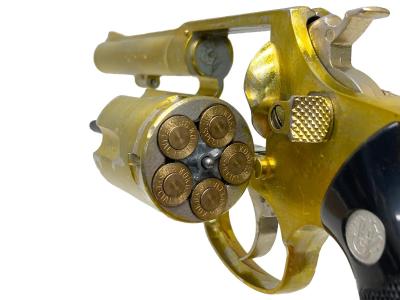 [コクサイ] S&W ハンドエジェクター 3型 4インチ 金属モデルガン 後期 シングルアクション不可/エジェクターロッド装着しづらい　再塗装 (訳あり)サブ画像へ5