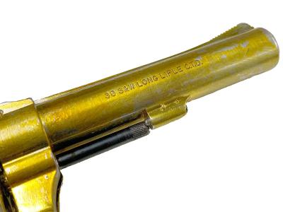 [コクサイ] S&W ハンドエジェクター 3型 4インチ 金属モデルガン 後期 シングルアクション不可/エジェクターロッド装着しづらい　再塗装 (訳あり)サブ画像へ6