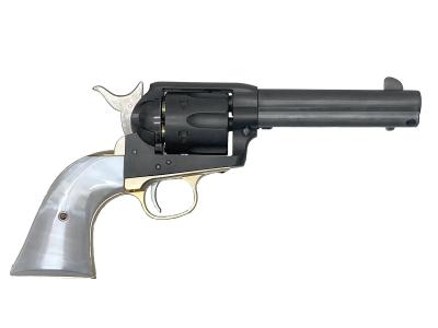 [マルシン] コルト SAA 1st Gen.シビリアン 4.75インチ ブラススタイルHW グリップ/ハンマーブルーイングカスタム ガスリボルバー (中古)サブ画像へ1