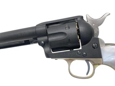 [マルシン] コルト SAA 1st Gen.シビリアン 4.75インチ ブラススタイルHW グリップ/ハンマーブルーイングカスタム ガスリボルバー (中古)サブ画像へ2