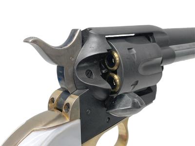 [マルシン] コルト SAA 1st Gen.シビリアン 4.75インチ ブラススタイルHW グリップ/ハンマーブルーイングカスタム ガスリボルバー (中古)サブ画像へ4