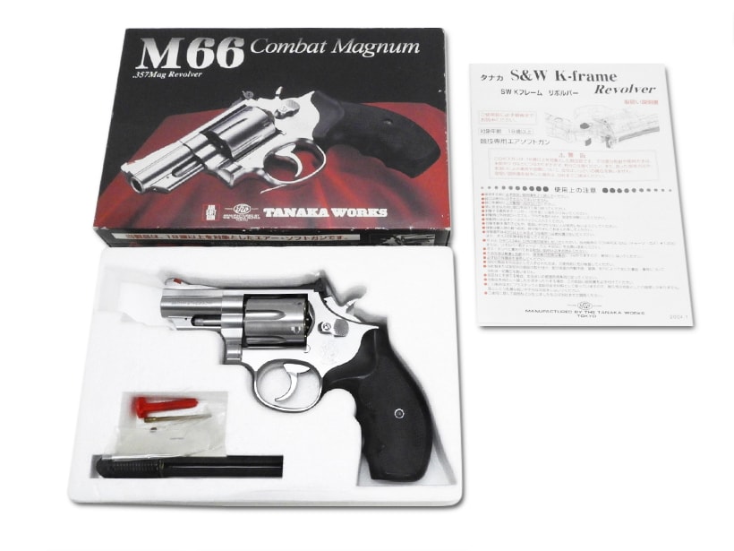 【使用１ヶ月未満・未発火】タナカ モデルガン S&W M66 4インチVer.3 使用1ヶ月未満・未発火】タナカ モデルガン S&W M66 4インチVer