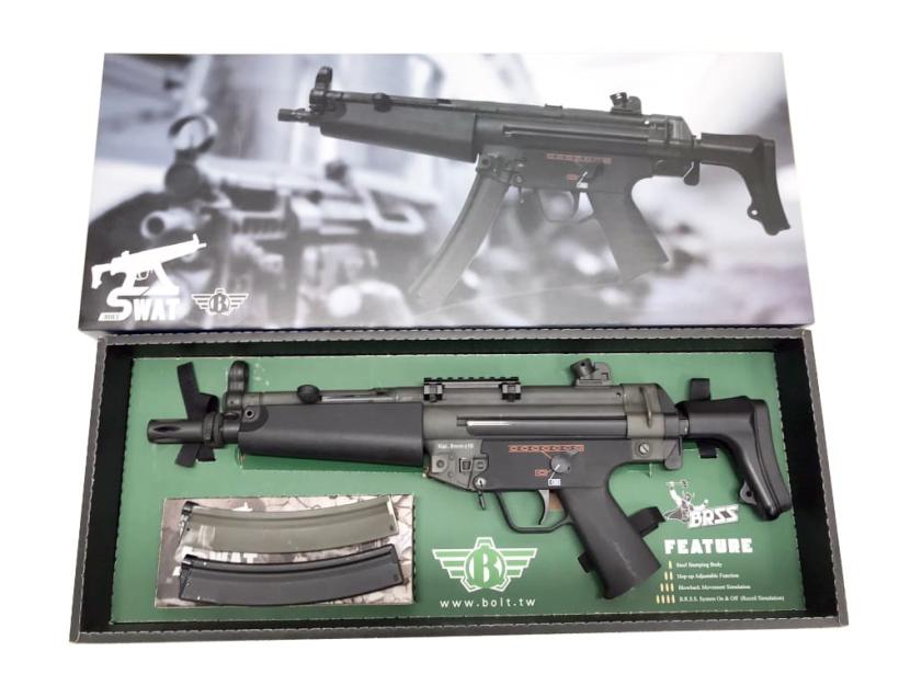 [BOLT] MP5J リコイルショック電動ガン B.R.S.S. マウントレイル付 (中古)