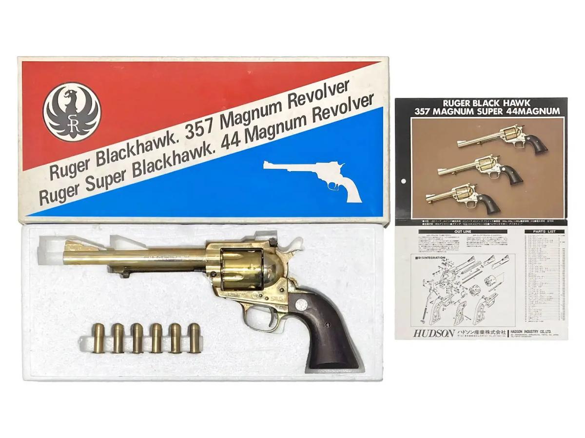 [ハドソン] ルガー スーパーブラックホーク 44マグナム 6.5インチ SMG 金属モデルガン (中古)