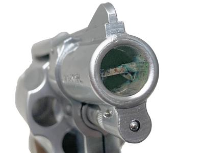 [コクサイ] S&W M60 2インチ スーパーステンレスモデル 発火モデルガン バレル内錆 (訳あり)サブ画像へ6