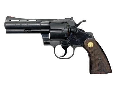 [コクサイ] コルト パイソン .357マグナム HW 発火モデルガン 磁性樹脂 木製グリップカスタム (中古)サブ画像へ1