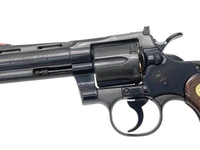 [コクサイ] コルト パイソン .357マグナム HW 発火モデルガン 磁性樹脂 木製グリップカスタム (中古)サブ画像へ3