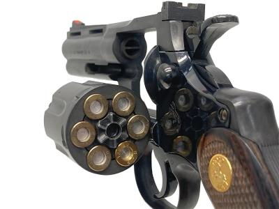 [コクサイ] コルト パイソン .357マグナム HW 発火モデルガン 磁性樹脂 木製グリップカスタム (中古)サブ画像へ6
