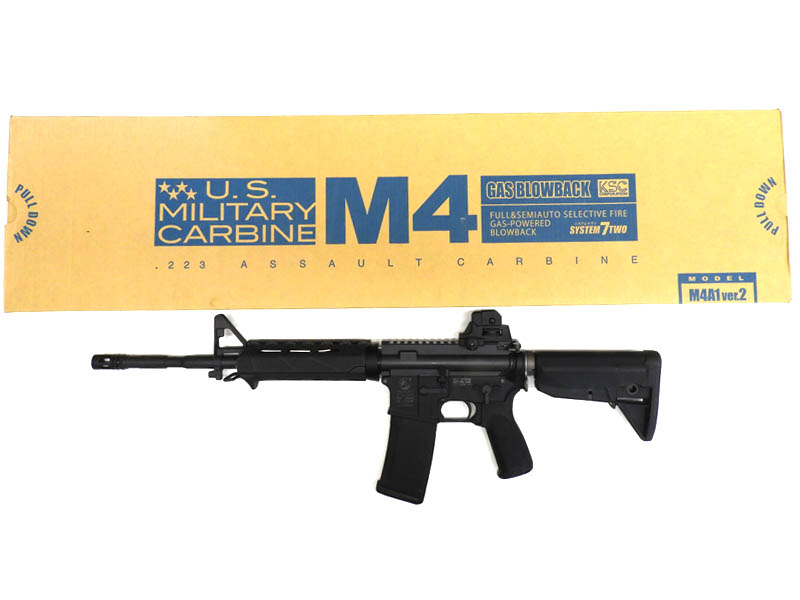 [KSC] M4A1 ver.2 GBB ガスブローバックライフル BCMフルカスタム (中古)