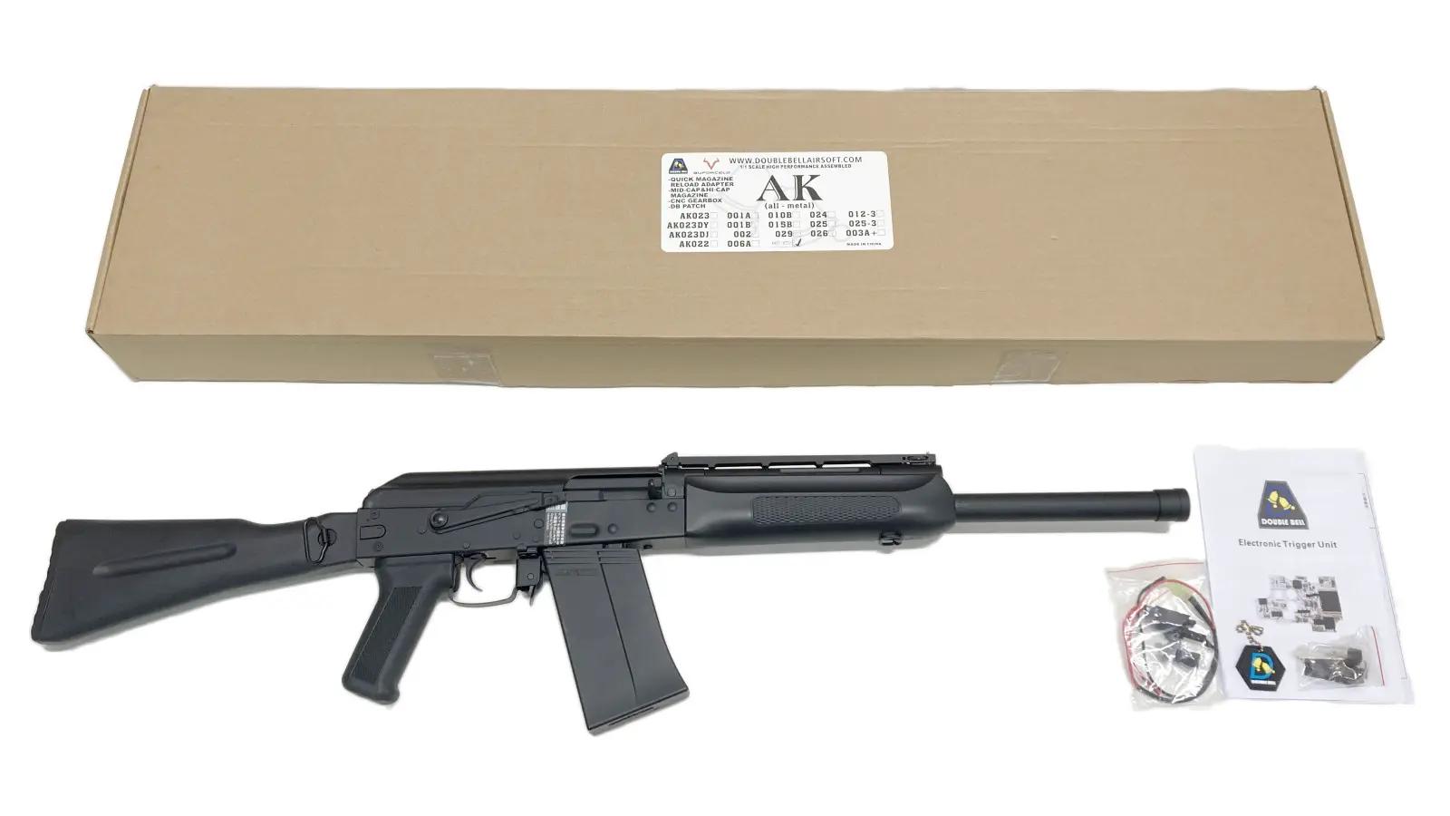 [DOUBLE BELL] SAIGA 12Kタイプ フルメタル電動ガン ETU 電子トリガー搭載 007-ETU (中古)